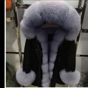 Authentic Fox Fur Parka-M Fits Small